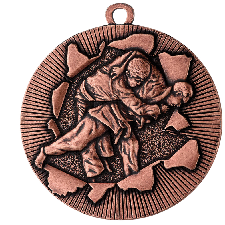 Judo Medaille D 50-e Goud-Zilver-Brons compleet OP=OP!!